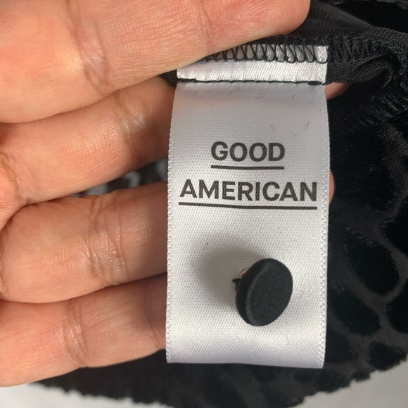 Good American Burnout Leopard Sheer Night Out Casual Top Size 4 - Picture 8 of 12